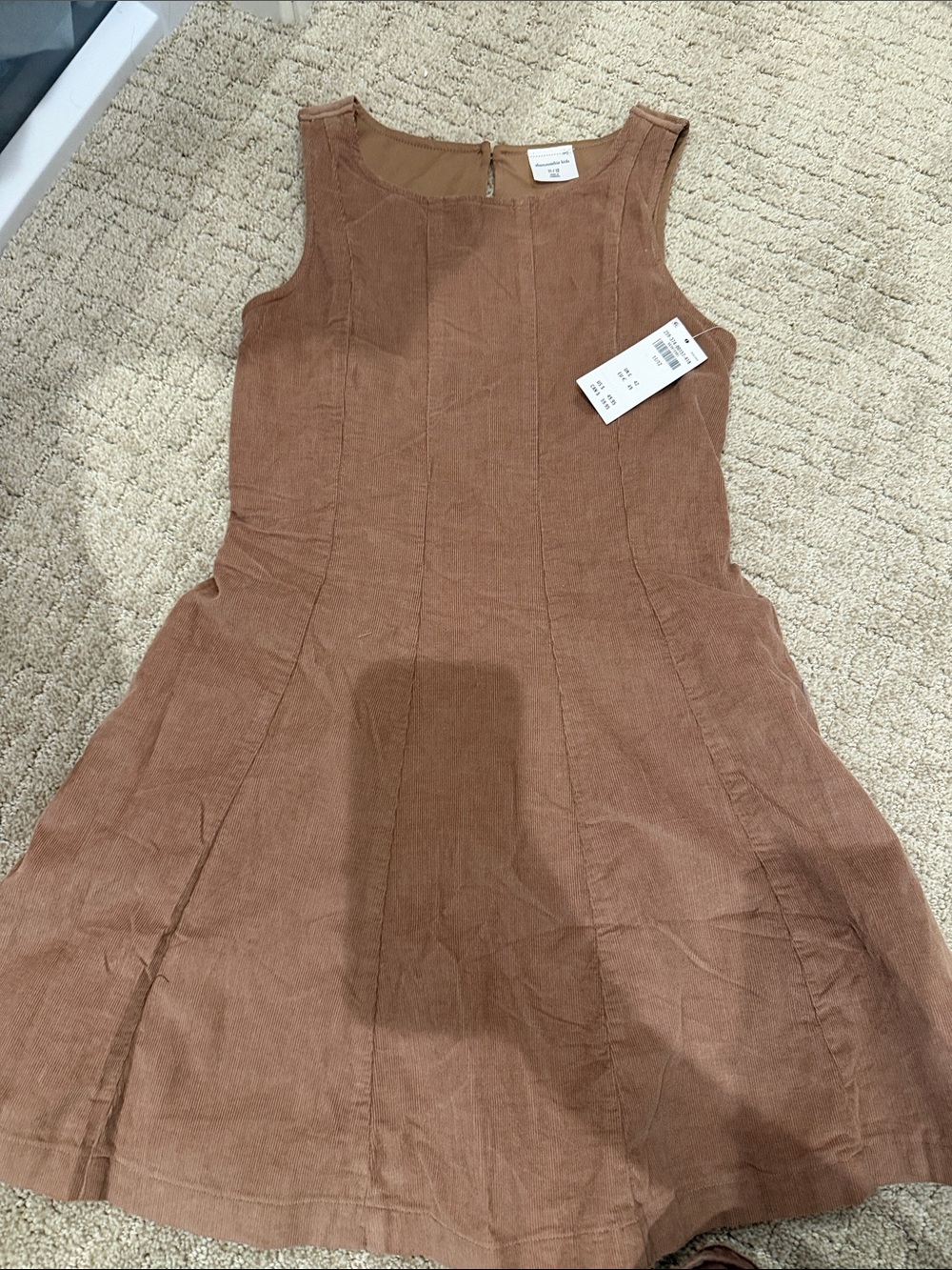 abercrombie kids Brown Corduroy Sleeveless Dress